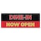 Signmission Dine in Now Open Banner Concession Stand Food Truck Single Sided B-96-30047 - alternate 1